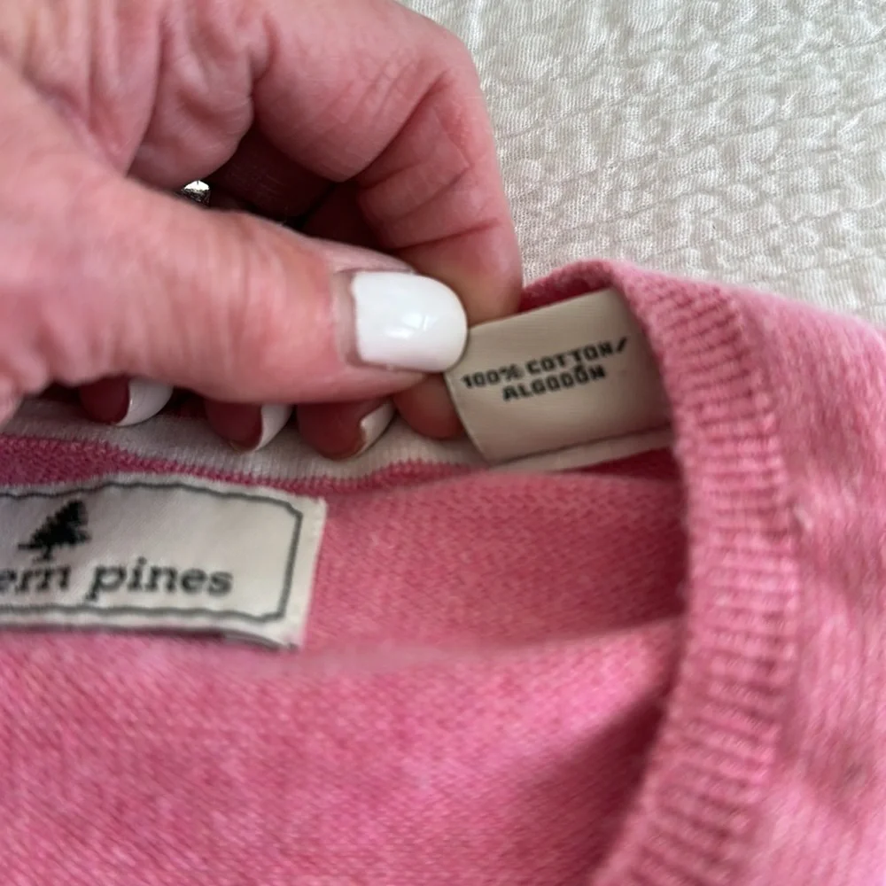 Southern Pines, men’s crewneck sweater, 100%, cotton, size large,Smoke Free home